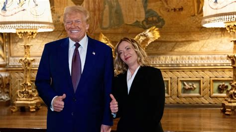 Italian Pm Meloni Meets Trump At His Mar A Lago Resort