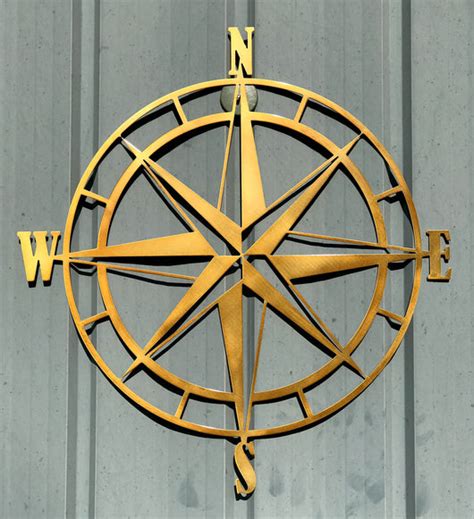 Nautical Compass Rose Metal Wall Art – CustomMetalWorx