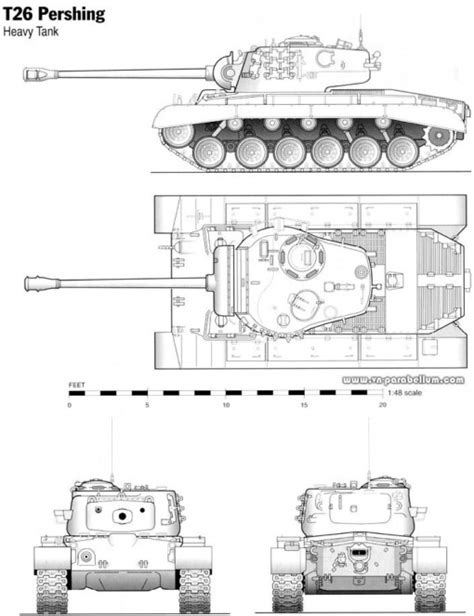 Medium Tank M Pershing Us Ww Korean Vietnam War Wargaming D