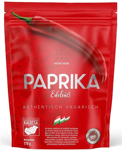 Hencher Paprika Edels Rot G Ungarisches Paprikapulver Aus