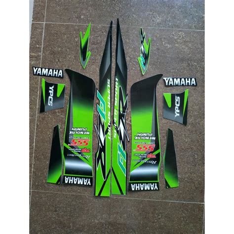 Jual Striping Stiker Lis Body Motor Yamaha Fiz R F Zr Hijau Hitam