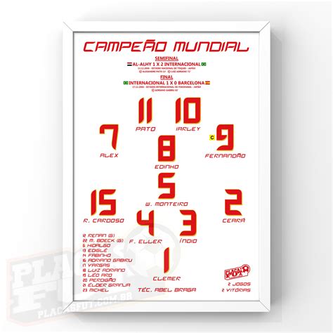 Quadro Escala O Final Campe O Mundial Placasfut Itens Decorativos