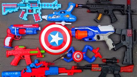 Mencari Tembak Tembakan Ak Gun Kapten Amerika Gun Minecraft Gun Nerf