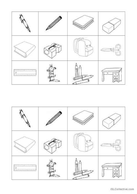 Classroom Objects Flashcards