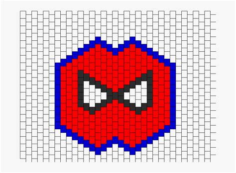 Spiderman Mask Bead Pattern Deadmau Kandi Mask Patterns Hd Png