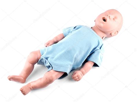 Cpr traning infant dummy on white — Stock Photo © mrsNstudio #4755750