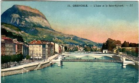 Grenoble Np Grenoble L Isere Et Le Saint Eynard Carte