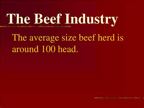 Ppt The Beef Industry Powerpoint Presentation Free Download Id 1383072