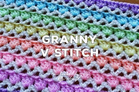 Crochet Granny V Stitch Free Video Tutorial Written Pattern