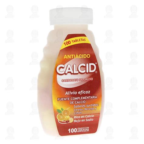 Anti Cido Calcid Sabores Surtidos Tabletas Masticables