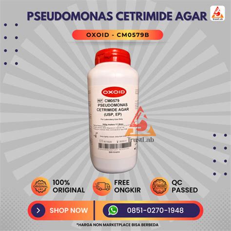 Jual Pseudomonas Cetrimide Agar Oxoid Cm B Cetrimide Agar Oxoid