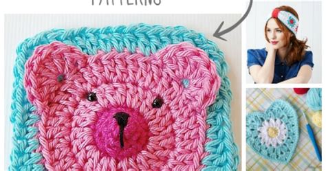 Teddy Bear Granny Squares Crochet Baby Blanket Free Pattern Happiness