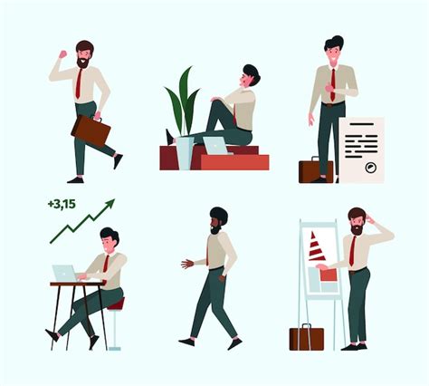 Premium Vector Business Characters Corporate Scenes With Business