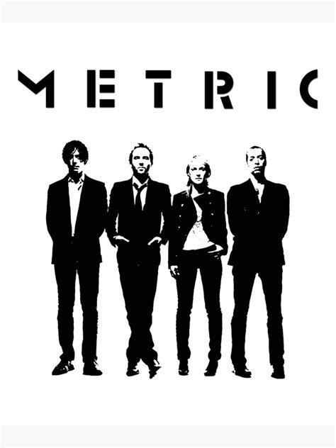 "Metric band" Poster for Sale by BradPitte | Redbubble