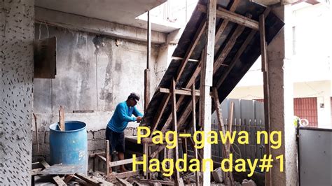 Pag Gawa Ng Hagdan Day 1 Pag Porma YouTube