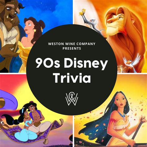 90s Disney Movies Trivia — Weston Wine Company