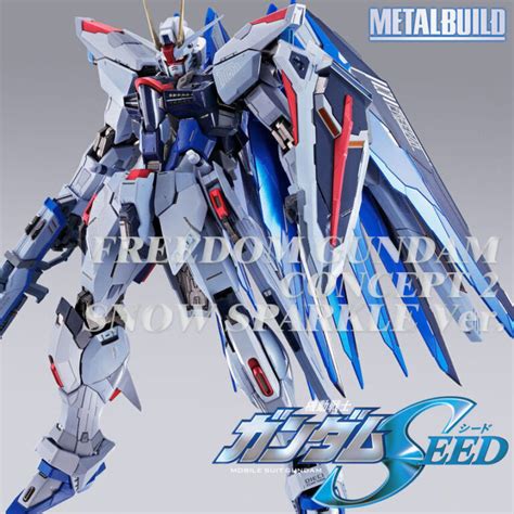 FREEDOM GUNDAM SEED METAL BUILD CONCEPT 2 SNOW SPARKLE Ver Figure BANDAI