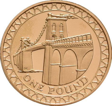 £1 One Pound Proof Gold Coin Bridges 2005 Menai £85790