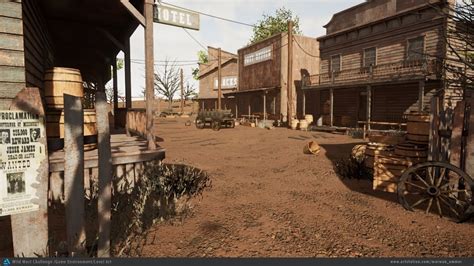 Artstation Wild West Challenge Game Environmentlevel Art Ue4 By