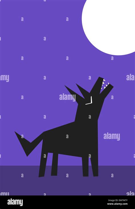 Coyote howl moon hi-res stock photography and images - Alamy