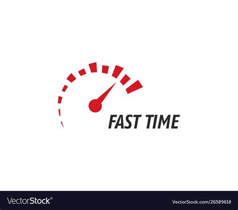 Fast time logo Royalty Free Vector Image - VectorStock