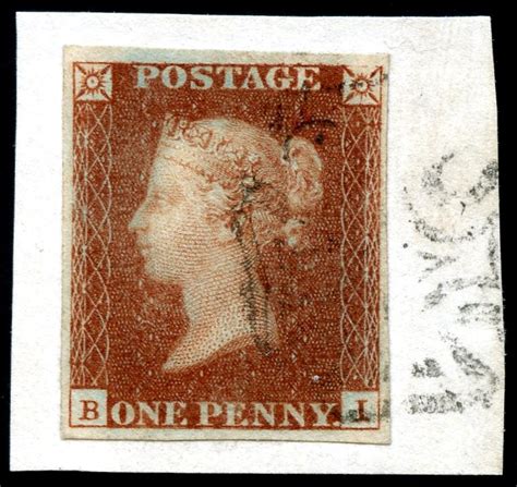 John Kinnard Stamps SG 8 Bs 5 1d Red Plate 16 Superb On Piece Letters BI