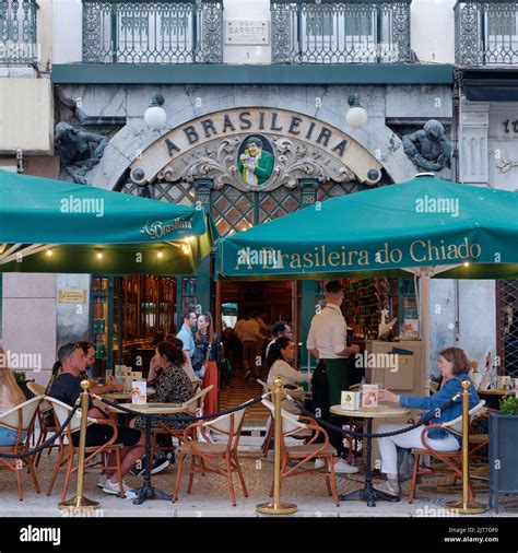 Exterior Of A Brasileira Elegant Coffee Shop In The Chiado