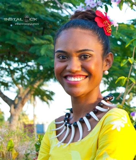 Rosalia Ralulu Is Miss Fiji Broadcasting At The Vodafone Fiji Hibiscus Festival 2014 She Is A