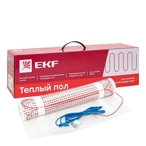 Мат нагревательный двухжильный "Уют" 3 кв. м. 450 Вт EKF. Цены ...