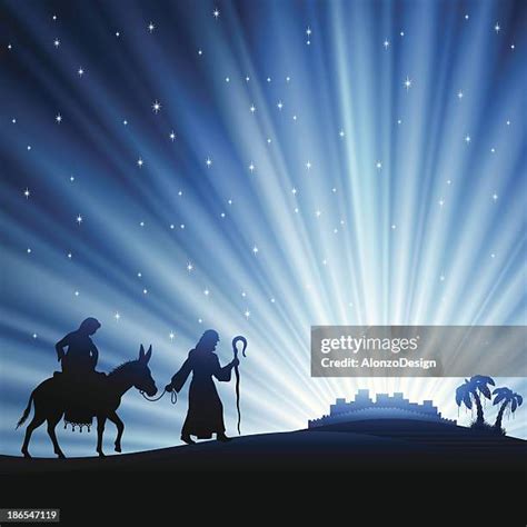 Mary And Joseph On Donkey Photos and Premium High Res Pictures - Getty ...