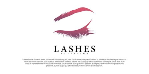 Premium Vector Set Of Eyelash Extension Logo Design For Upper And