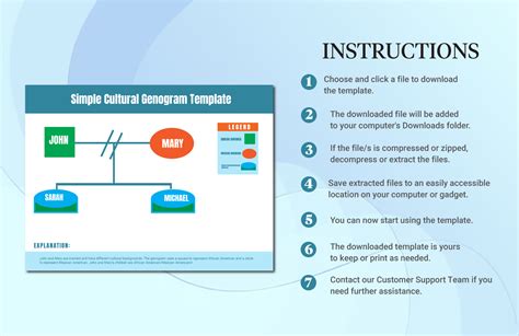 Simple Cultural Genogram Template in Illustrator, Word, PSD - Download | Template.net