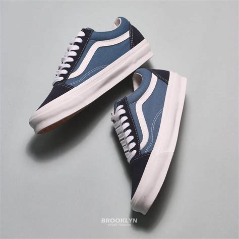 Vans 休閒鞋 Vault系列 Og Old Skool Lx 藍黑 男 布魯克林 Vn0a4p3x5oc 蝦皮購物