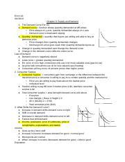 Chapter 3 Econ 1A Notes Econ 1A 9 1 2019 Chapter 3 Supply And Demand