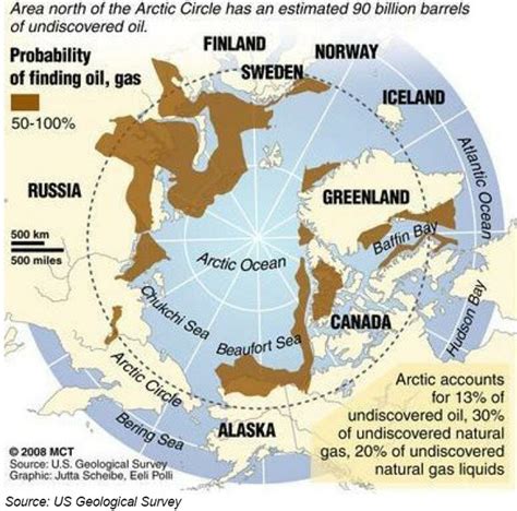 Major Undiscovered Recourses Is Predicted To Be Found North Of The