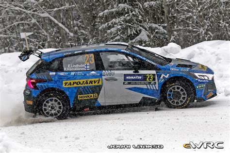 Lindholm Emil Hämäläinen Reeta Hyundai i20 N Rally2 Rally Sweden 2024