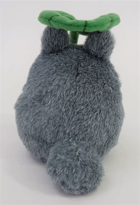 Studio Ghibli My Neighbor Totoro Fluffy Totoro Beanbag With Leaf