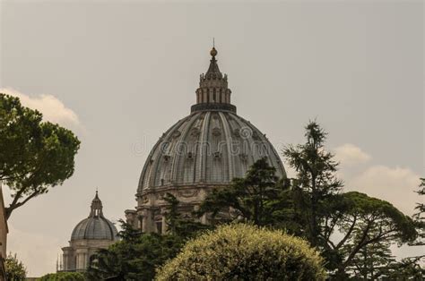 The Dome of St. Peter`s Church in the Vatican Editorial Stock Photo ...