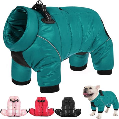 Aofitee Dog Coat Waterproof Dog Jacket For Winter Warm Fullbody Dog