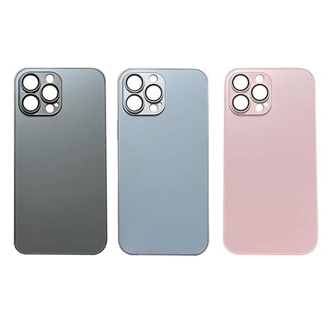 Capa De Vidro AG Glass Fosca Para IPhone 14 Pro Borda De Silicone