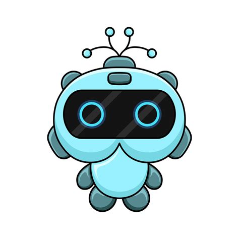 cute robot colorful vector design mascot 22032643 Vector Art at Vecteezy