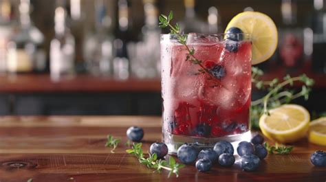 Blueberry Lemon Thyme Vodka Smash Recipe