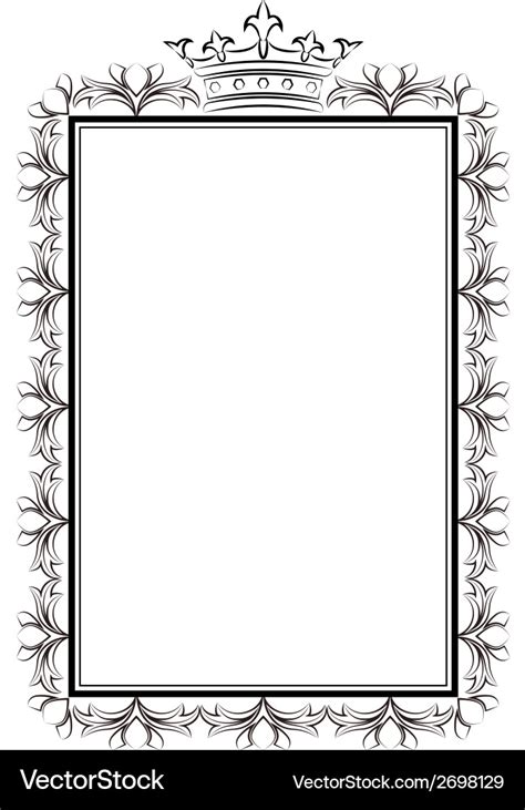 Royal Frame Royalty Free Vector Image Vectorstock