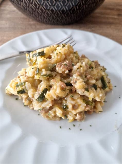 Riz Aux Courgettes Boeuf Hach Et Vache Qui Rit Recette Cookeo