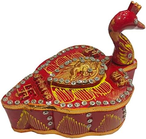 Buy Pack Of 10 Handicrafts Tika Chopra In Peacock Shape Meenakari Work