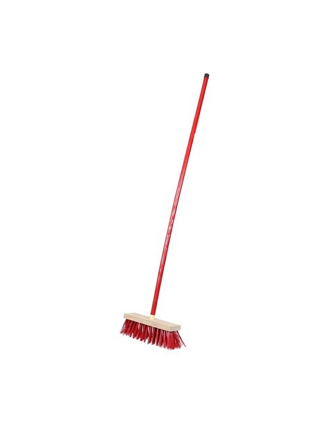 Red Hard Broom Brush 30 Cm 6 Rows