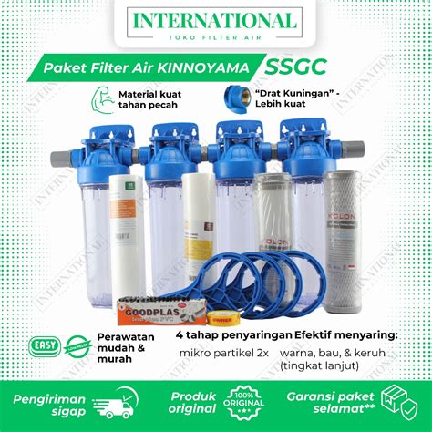 Jual Paket Filter Air 10 Siap Pakai Filter Air Sumur Keruh Berbesi