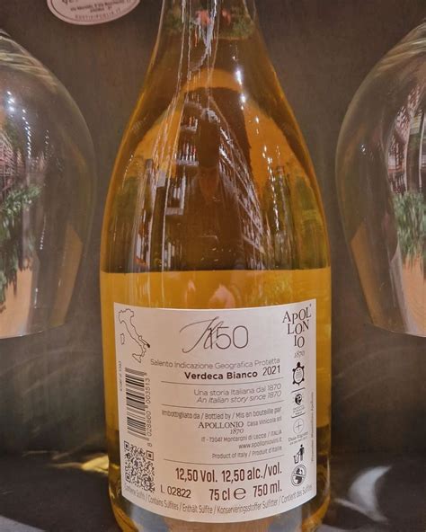 Apollonio Casa Vinicola Vino Bianco Verdeca Salento I G