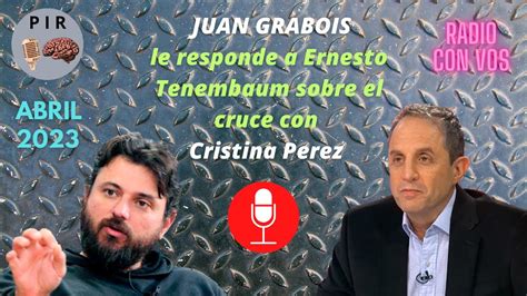 Grabois Le Responde A Tenembaum Por El Cruce Con Cristina Pérez Fm 899 Radio Con Vos Abril