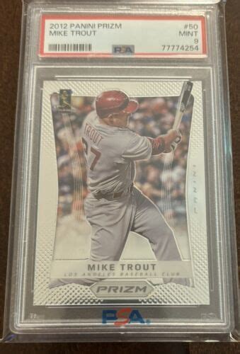 2012 Panini Prizm Mike Trout RC PSA 9 Mint EBay